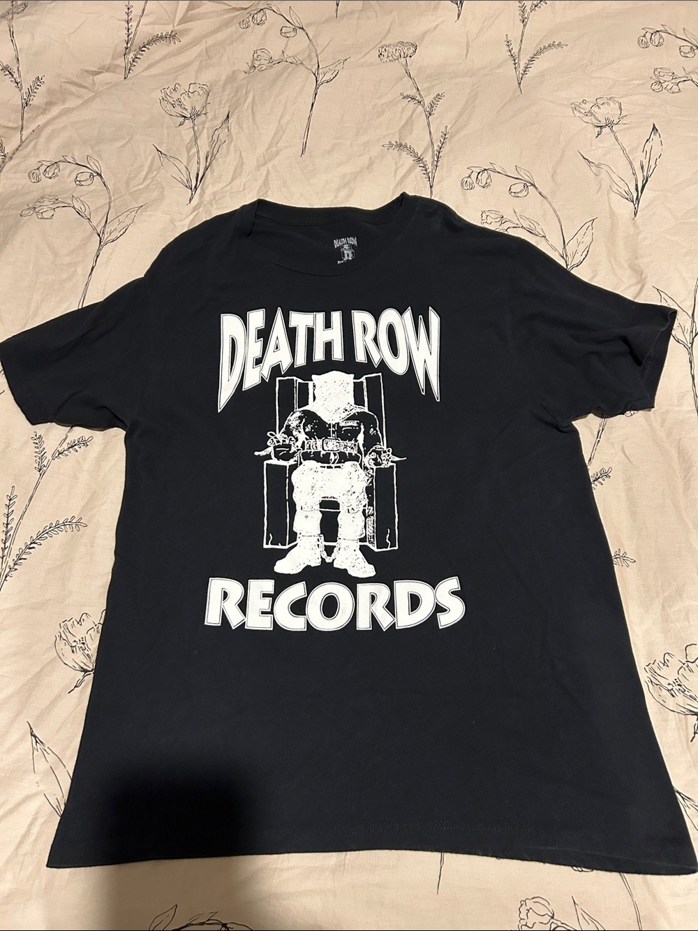 Ripple Junction Black Death Row Records Graphic Tee